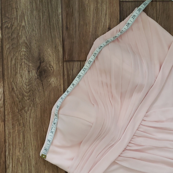 David's Bridal Blush Bridesmaids Formal Strapless Dress Woman Size 18 - Picture 2 of 7